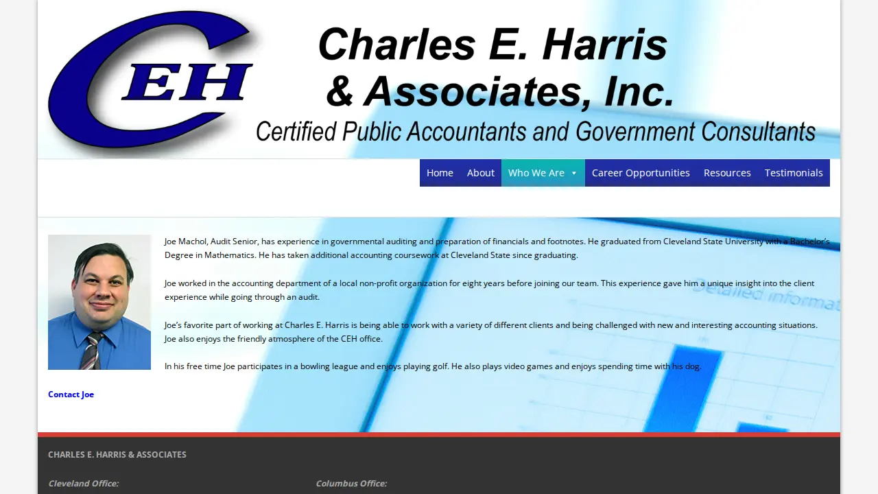 Charles E Harris & Associates page