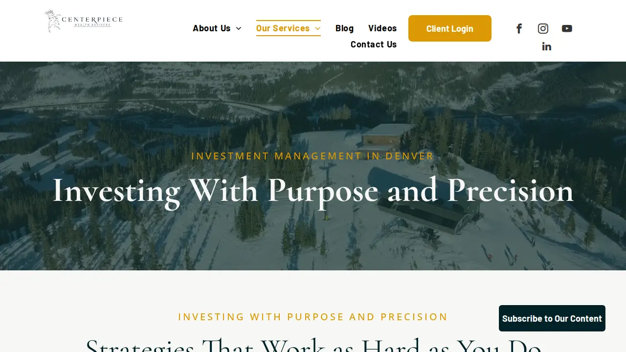 Centerpiece Wealth Advisors page