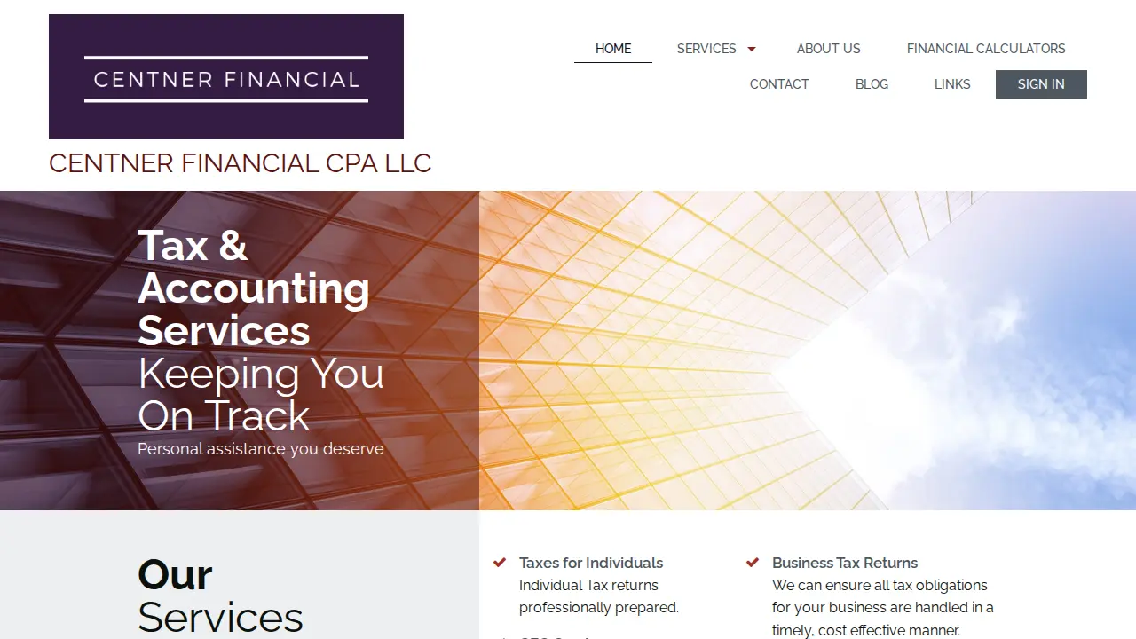 Centner Financial CPA LLC page