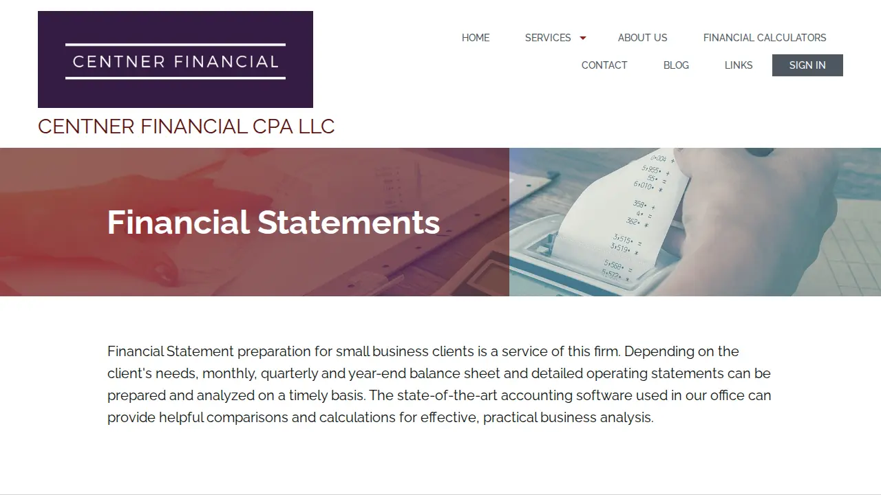 Centner Financial CPA LLC page