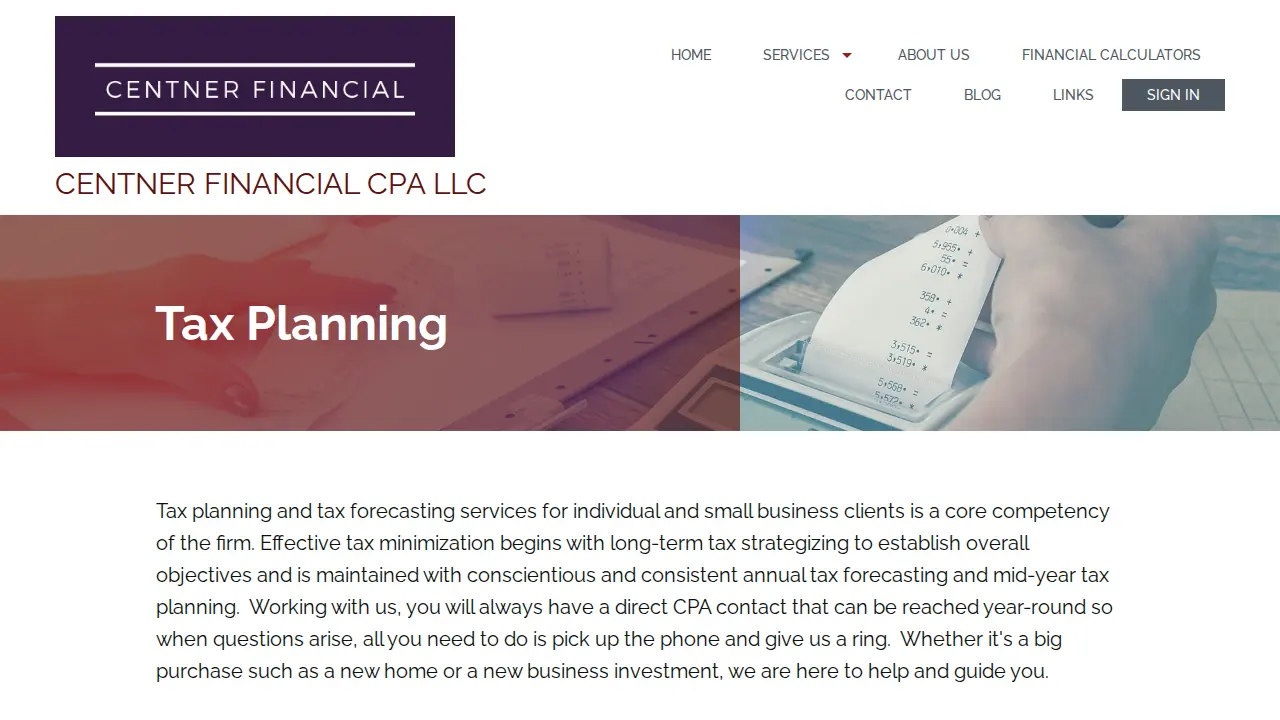 Centner Financial CPA LLC page
