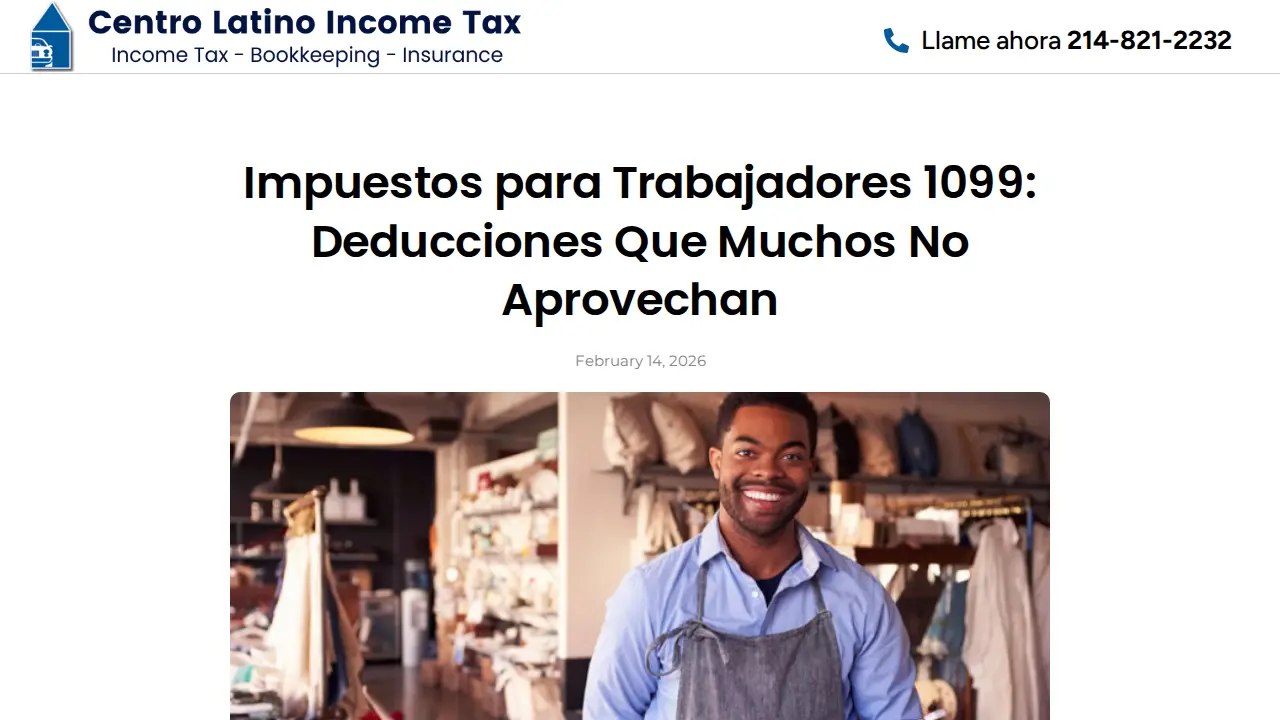 Centro latino income-tax page