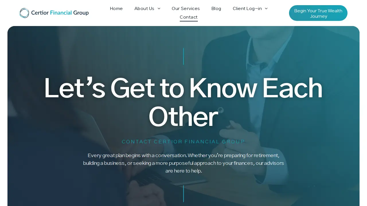 Certior Financial Group page