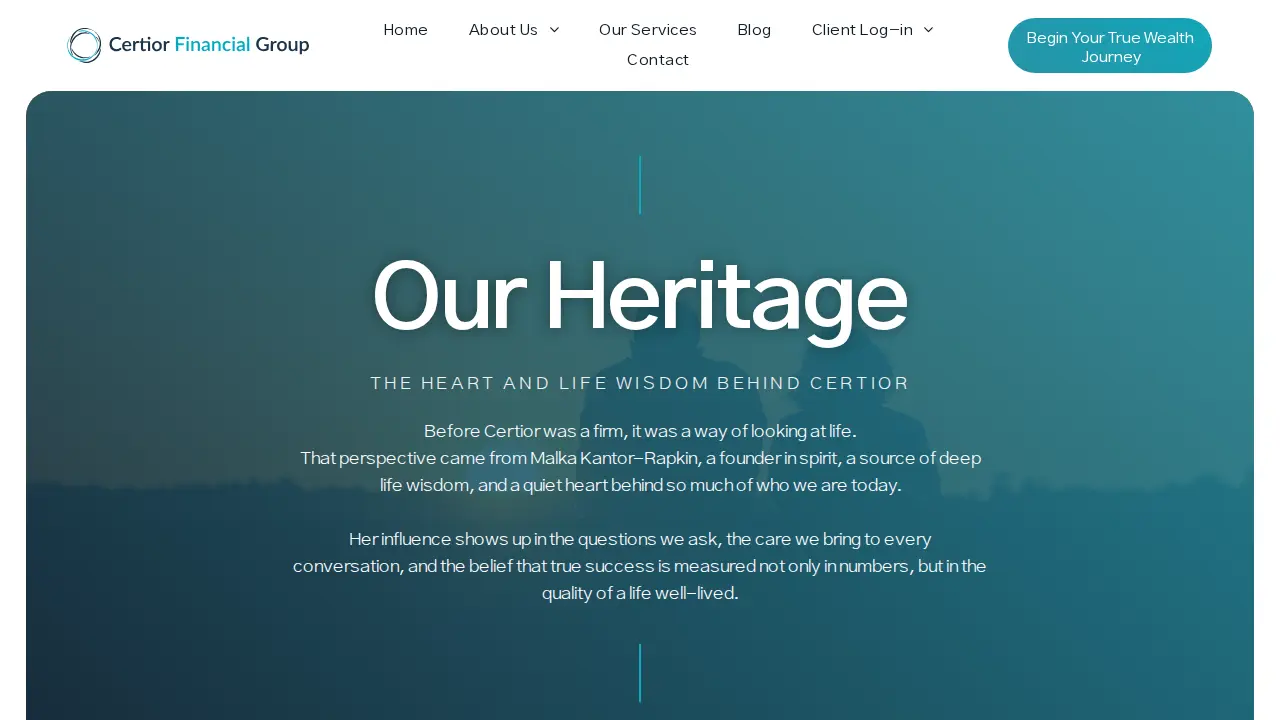 Certior Financial Group page