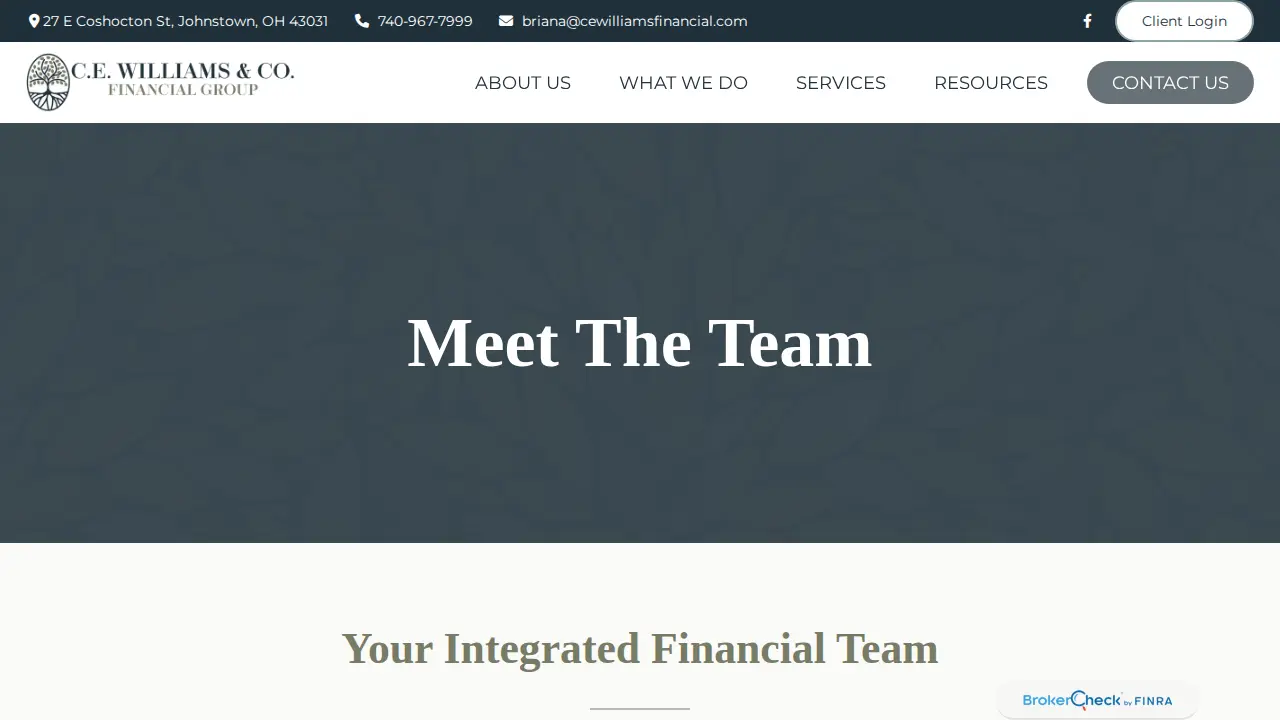 C.E. Williams & Co. Financial Group page