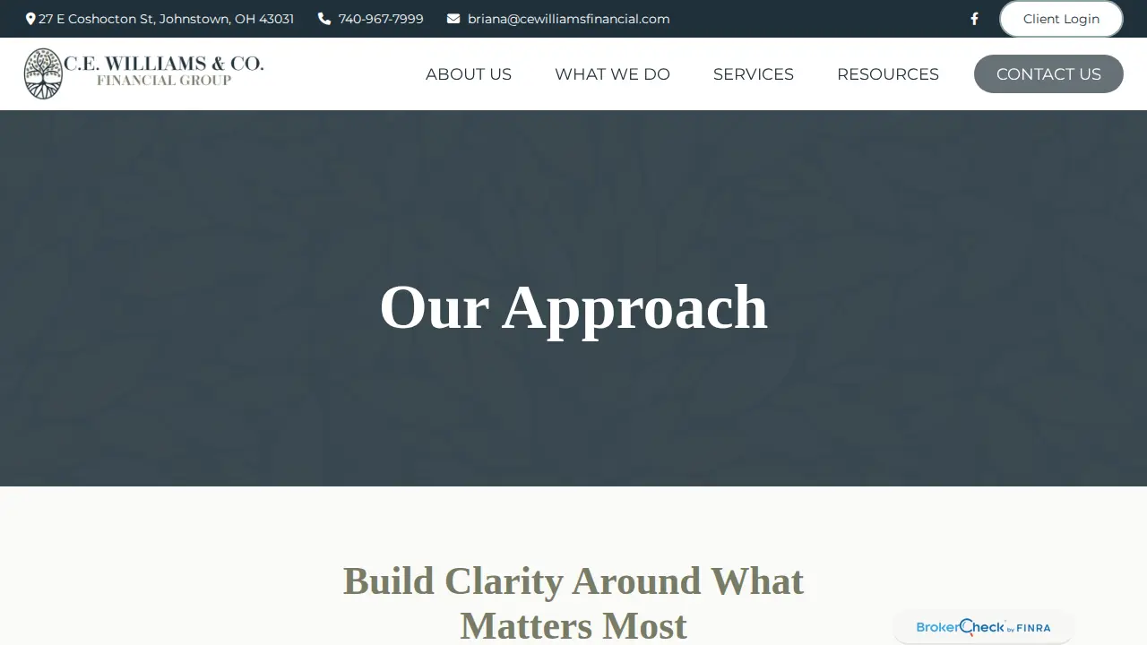 C.E. Williams & Co. Financial Group page