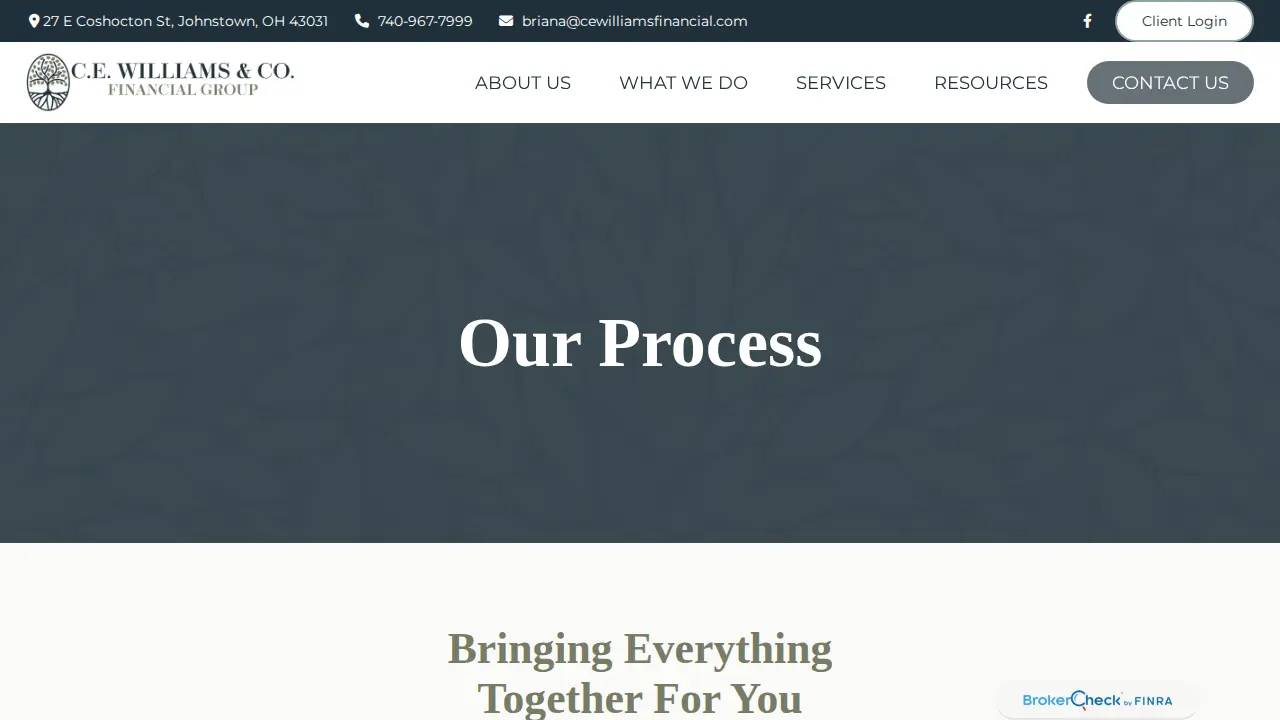 C.E. Williams & Co. Financial Group page