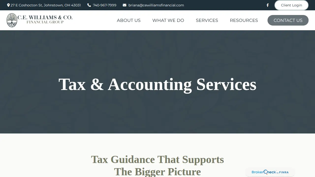 C.E. Williams & Co. Financial Group page