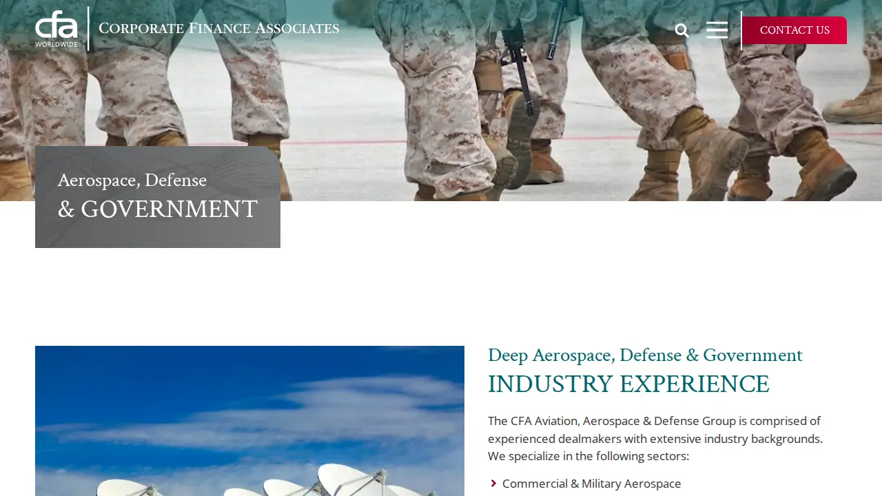 Corporate Finance Associates page