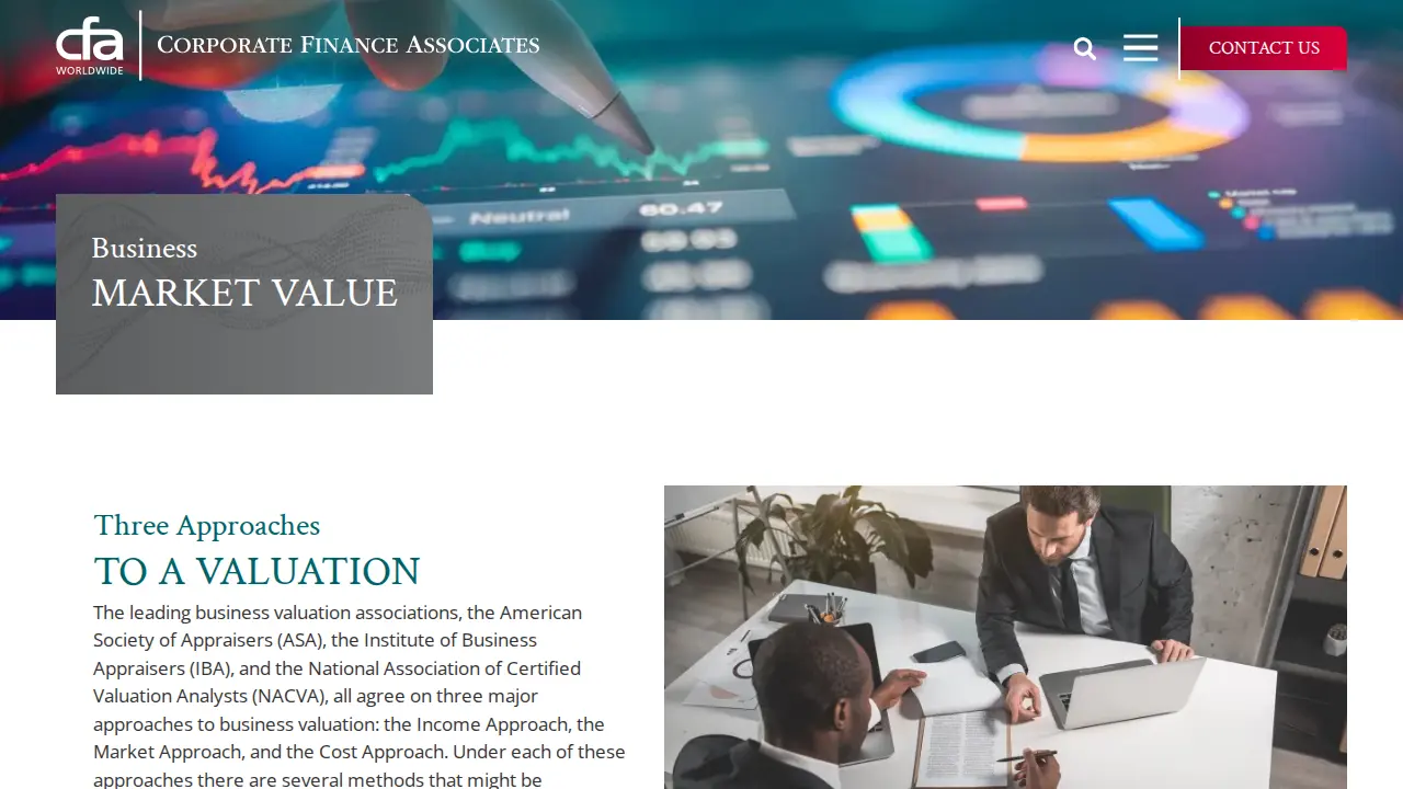 Corporate Finance Associates page
