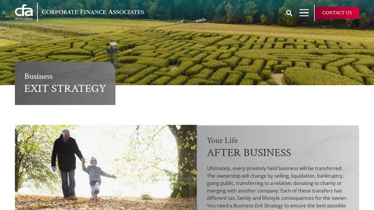Corporate Finance Associates page