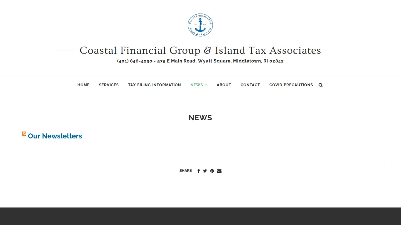 Coastal Financial Group & Island Tax Associates page