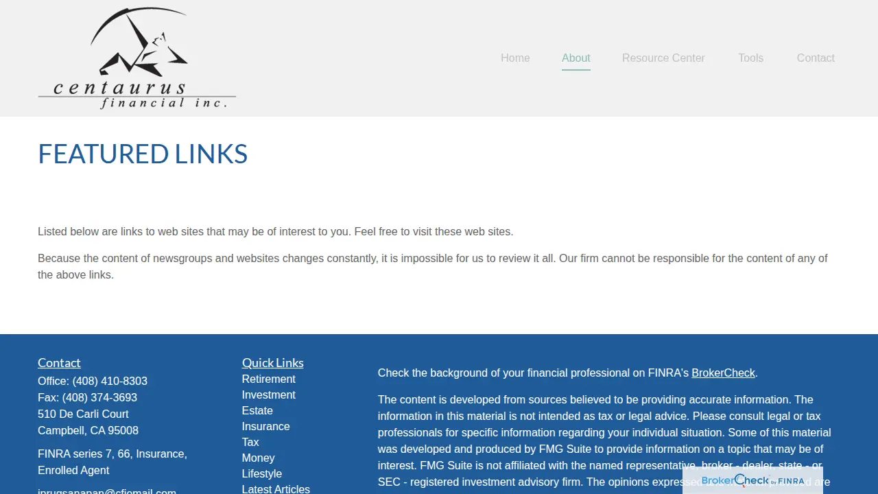 Centaurus Financial - Jane Prugsanapan page