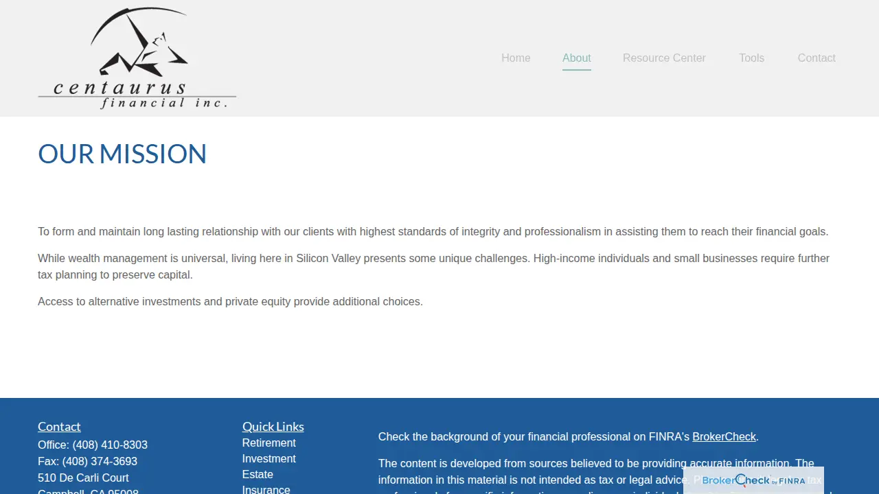 Centaurus Financial - Jane Prugsanapan page
