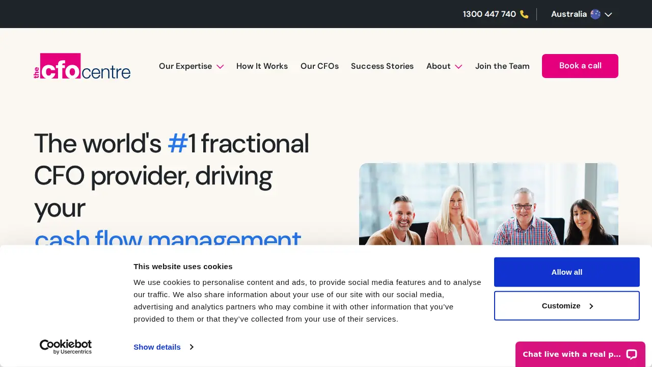 The CFO Centre page