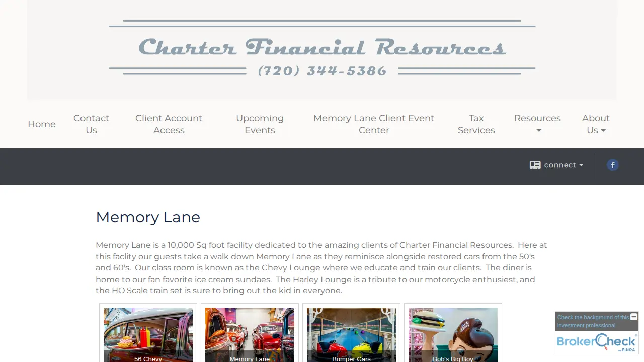 Charter Financial Resources page