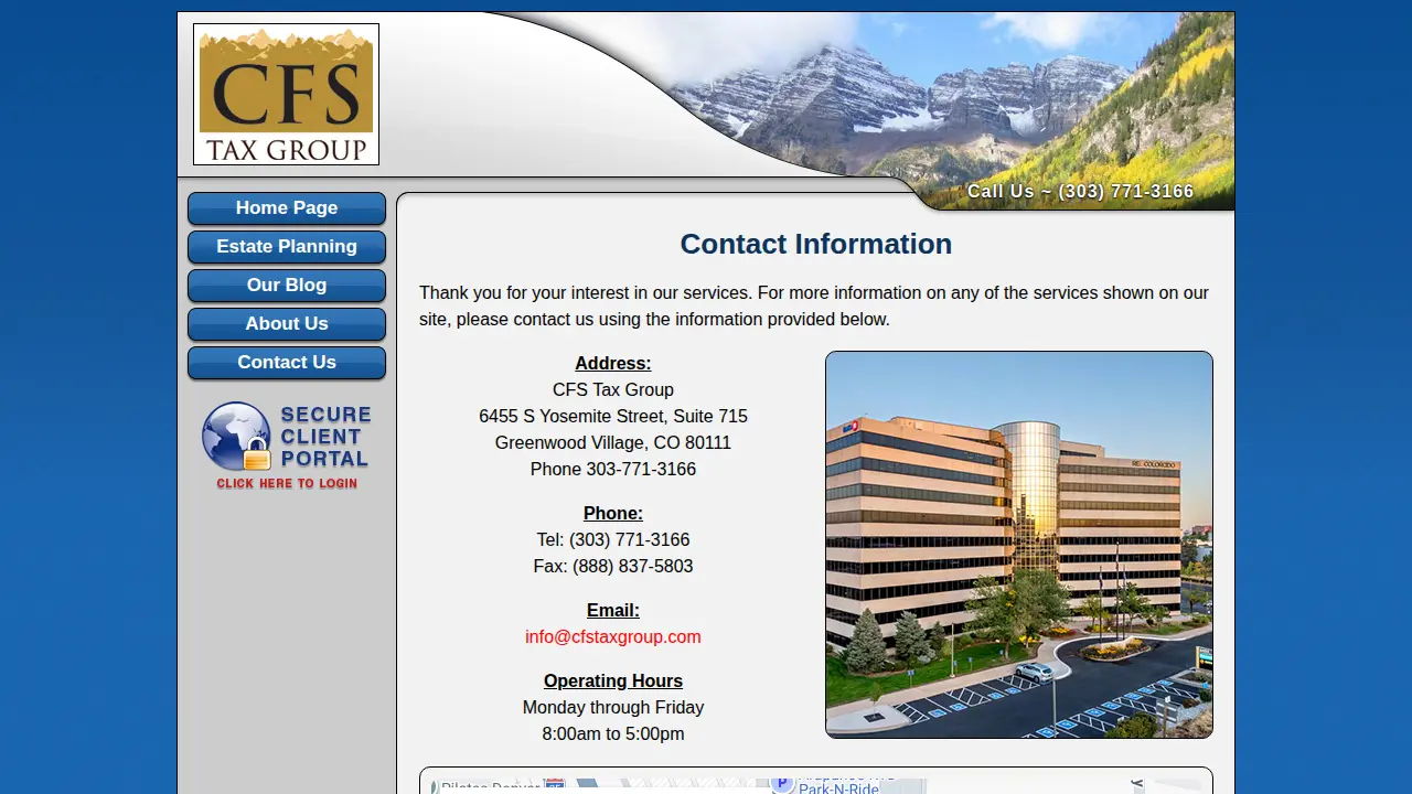CFS Tax Group page