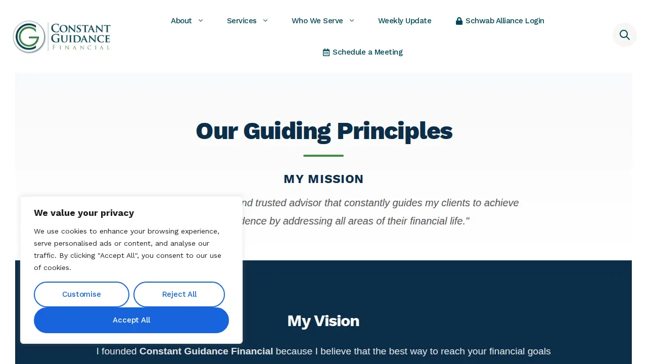 Constant Guidance Financial - Mitch Zides, CFA, CFP page