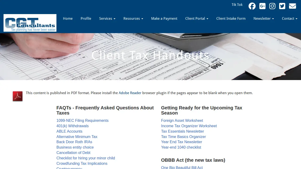 CGT Consultants, LLC page