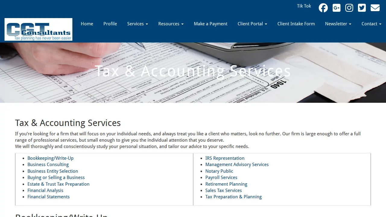 CGT Consultants, LLC page