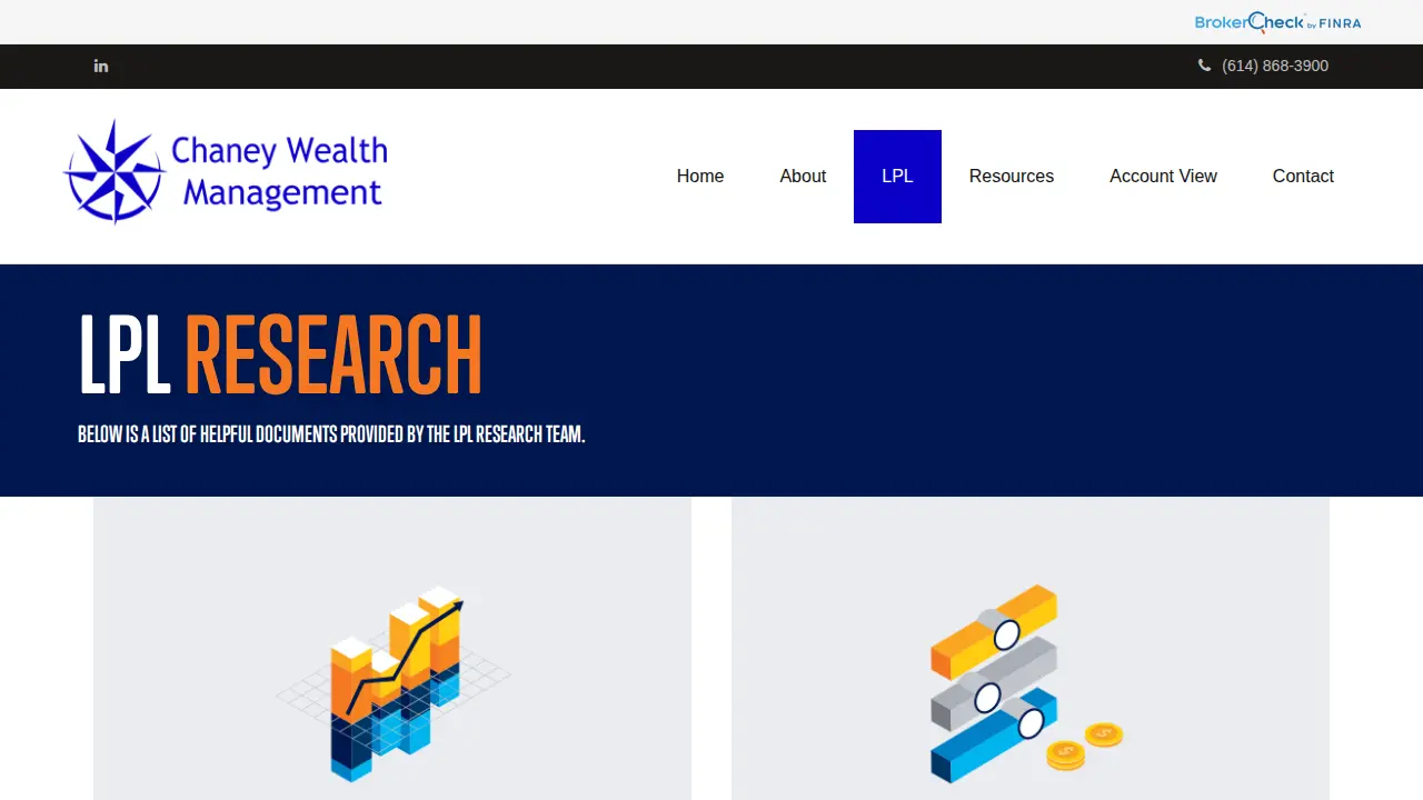 Chaney Wealth Management page