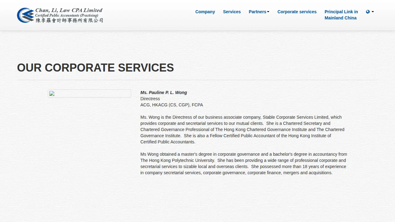 Chan, Li, Law & Co. page