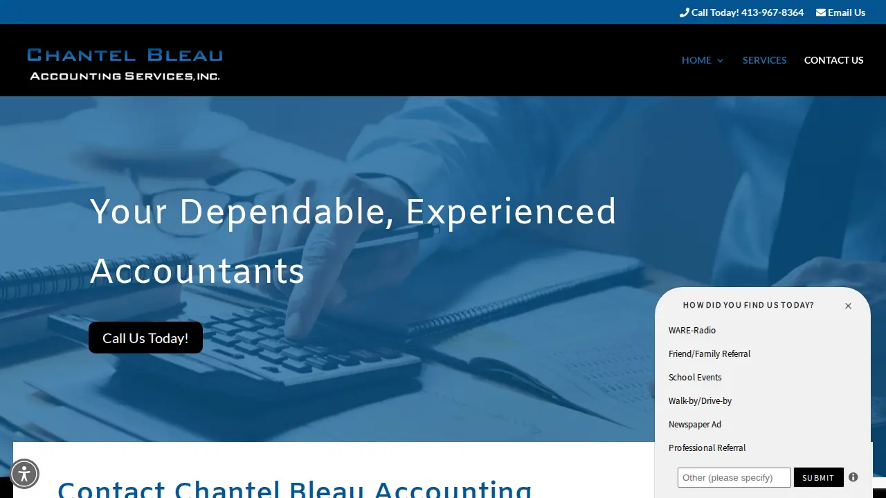 Chantel Bleau Accounting Services, Inc page