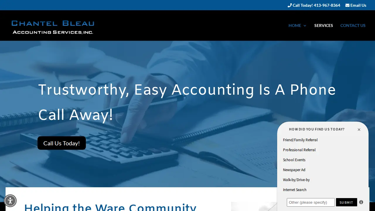 Chantel Bleau Accounting Services, Inc page