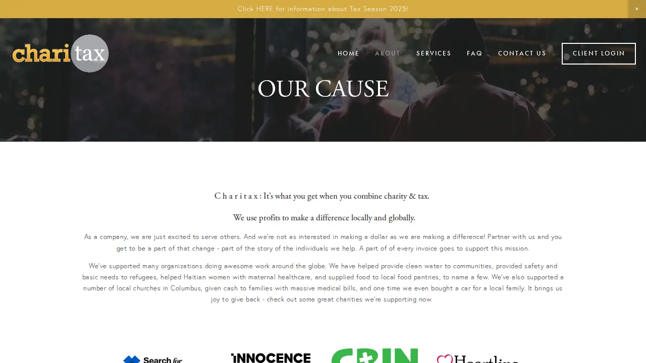 Charitax LLC page
