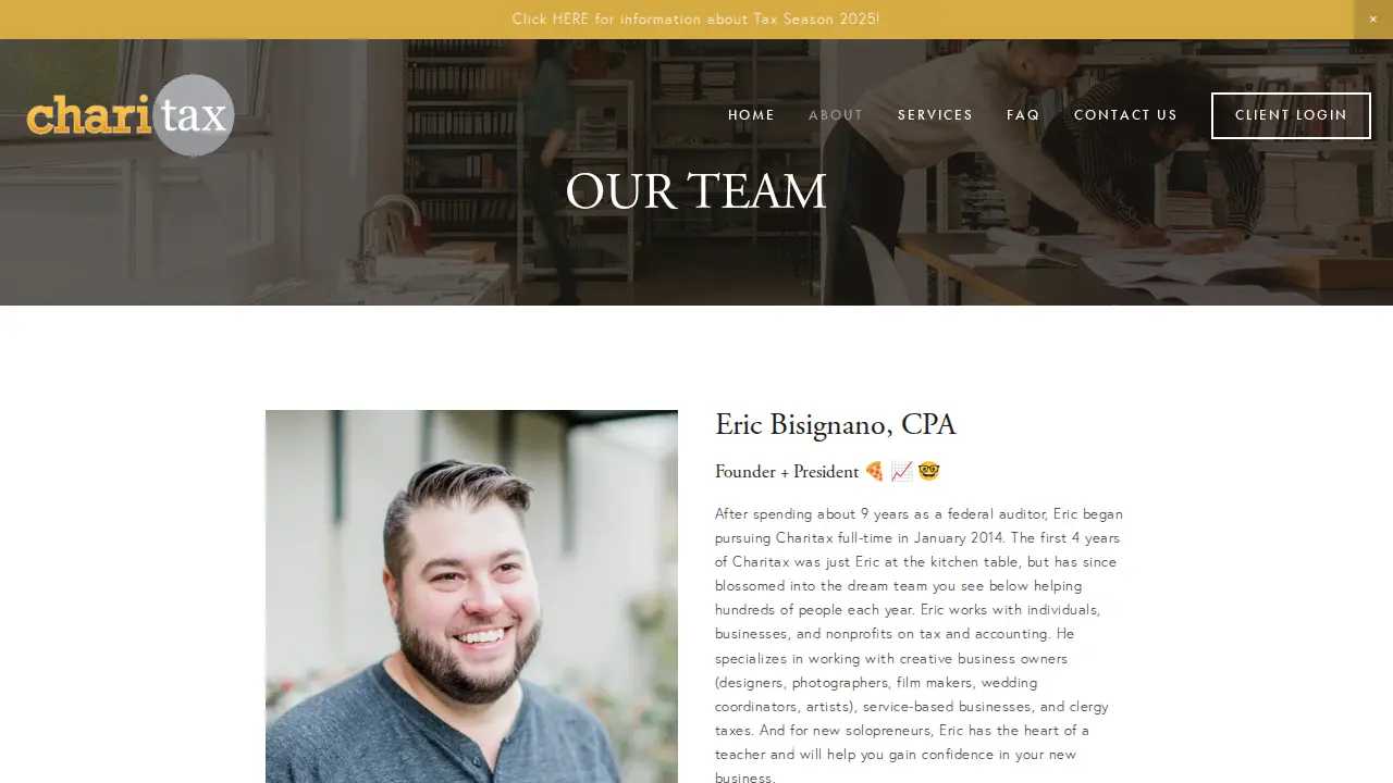 Charitax LLC page