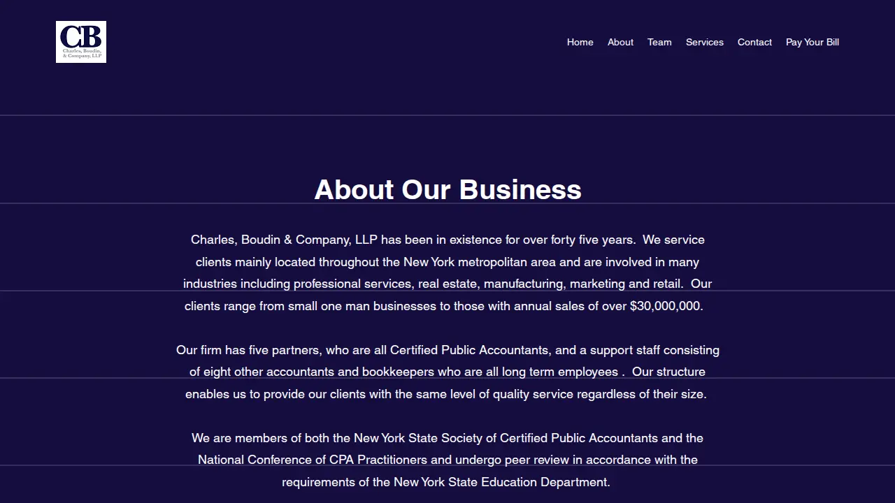 Charles Boudin & Co LLP page