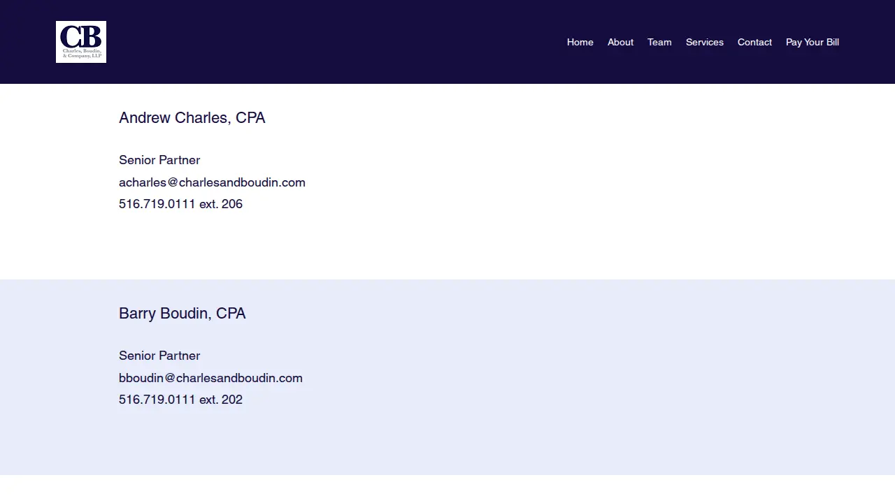Charles Boudin & Co LLP page