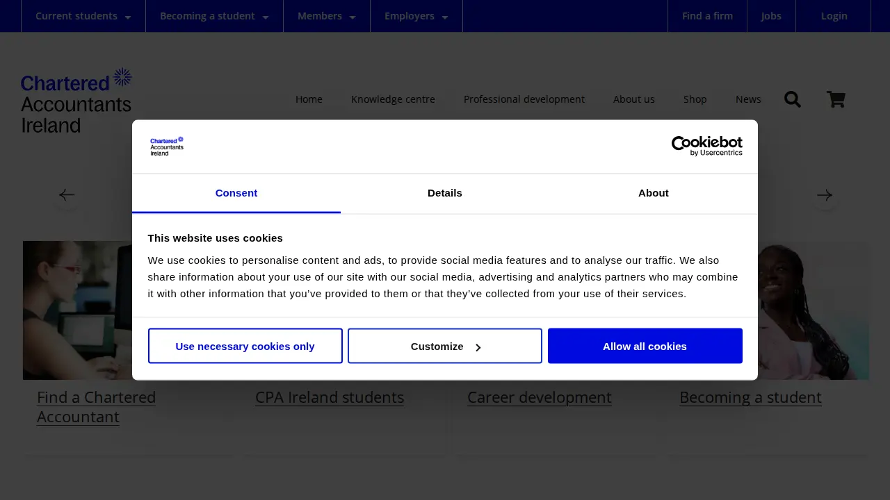 Chartered Accountants Ireland website