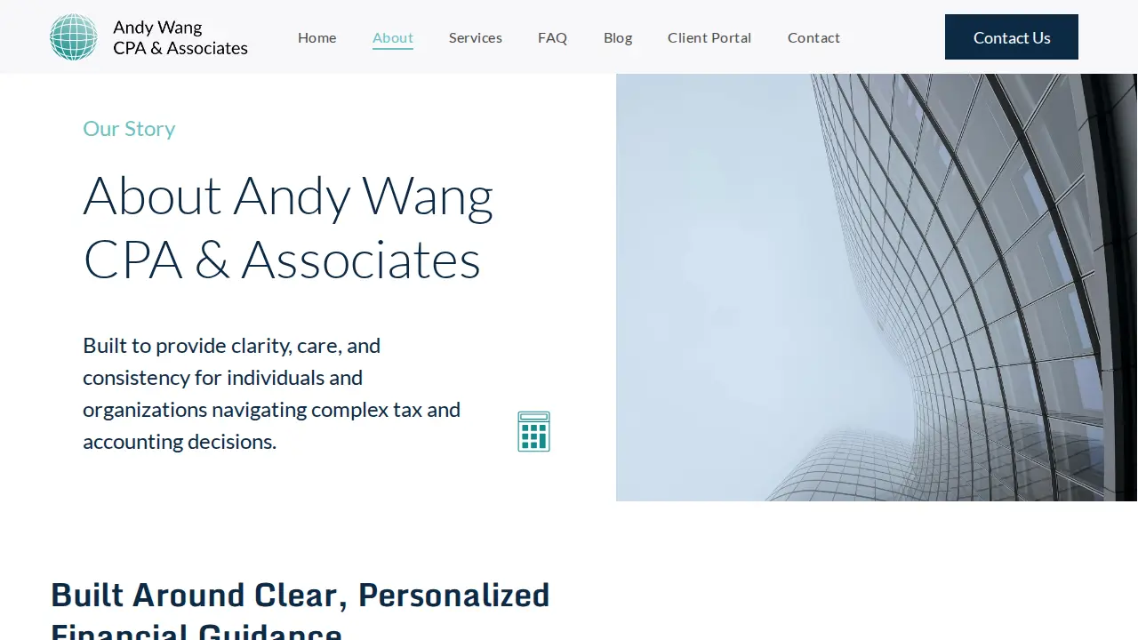 Andy Wang CPA & Associates Inc page