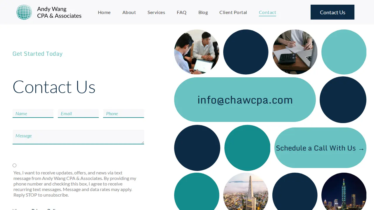 Andy Wang CPA & Associates Inc page