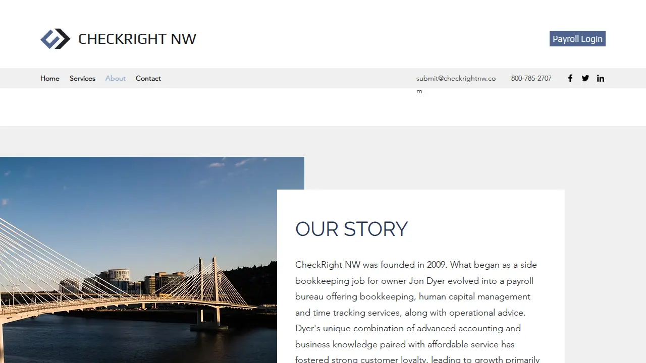 CheckRight NW page