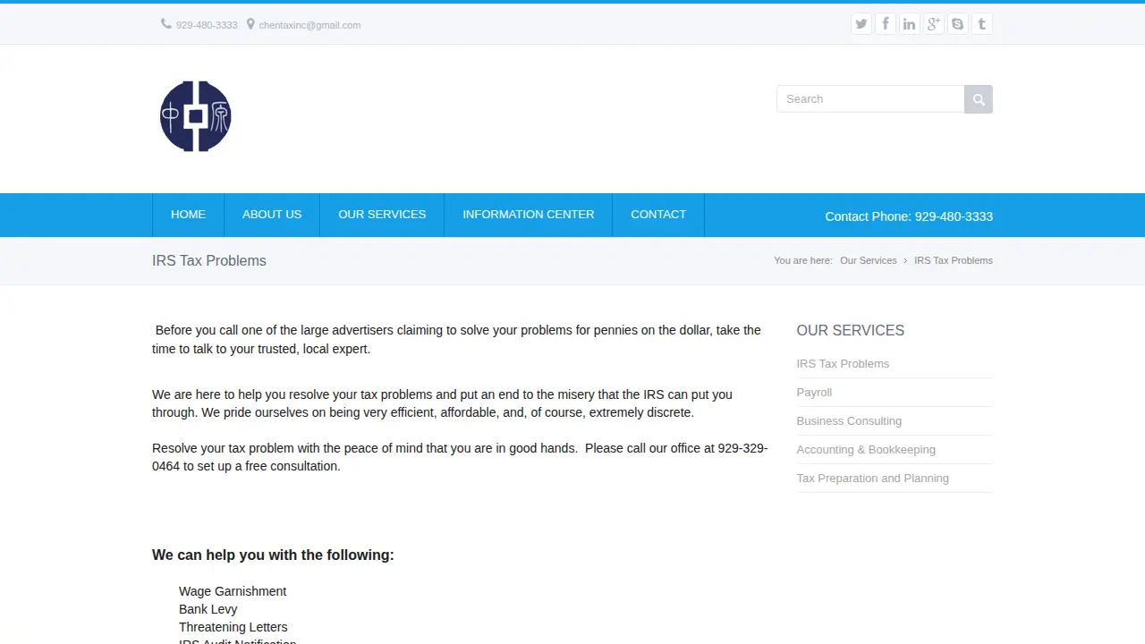 Chen Tax & Accounting Inc page