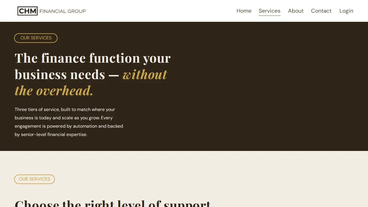 CHM Financial Group page