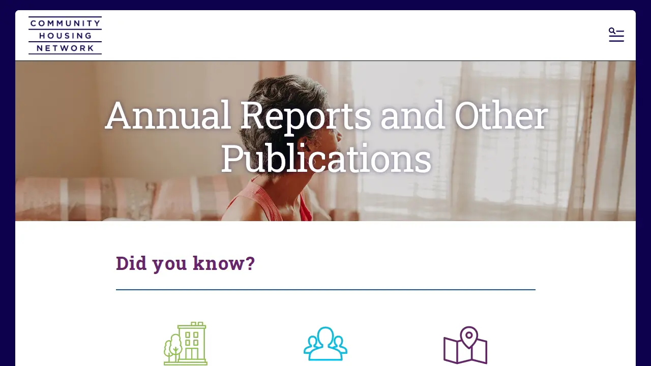 Community Housing Network page