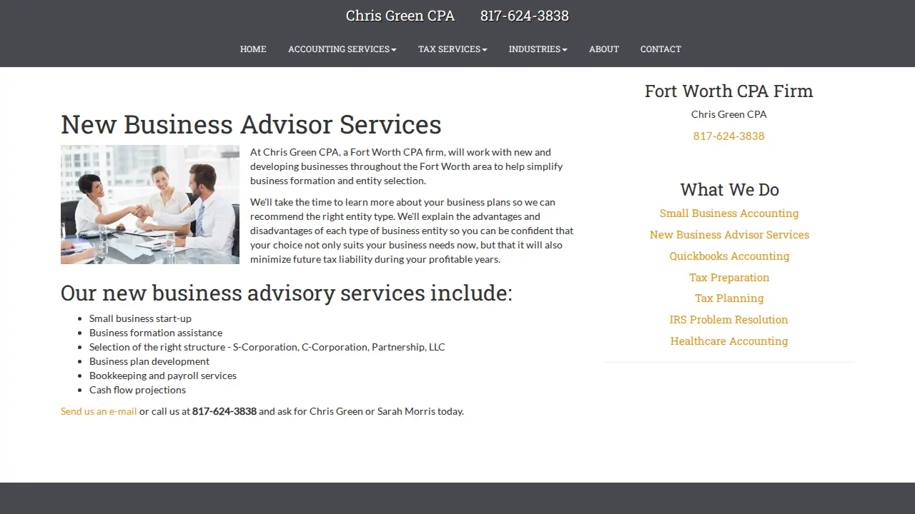 Green Chris S CPA page