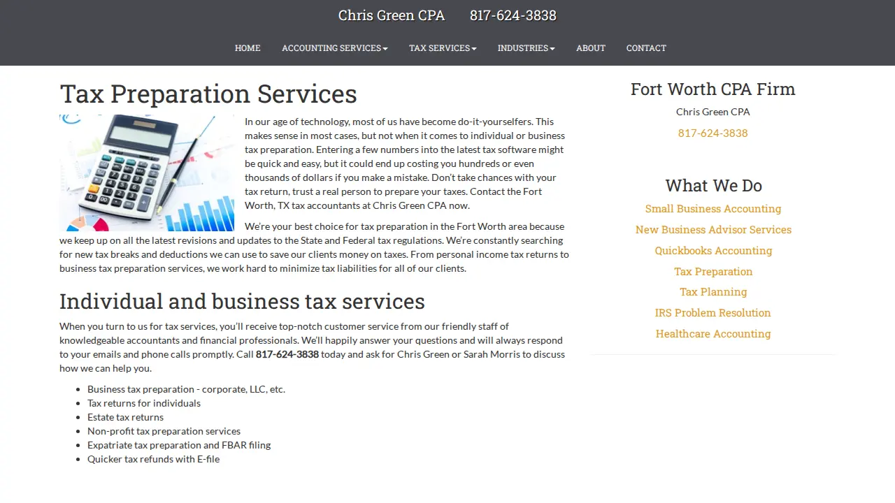 Green Chris S CPA page