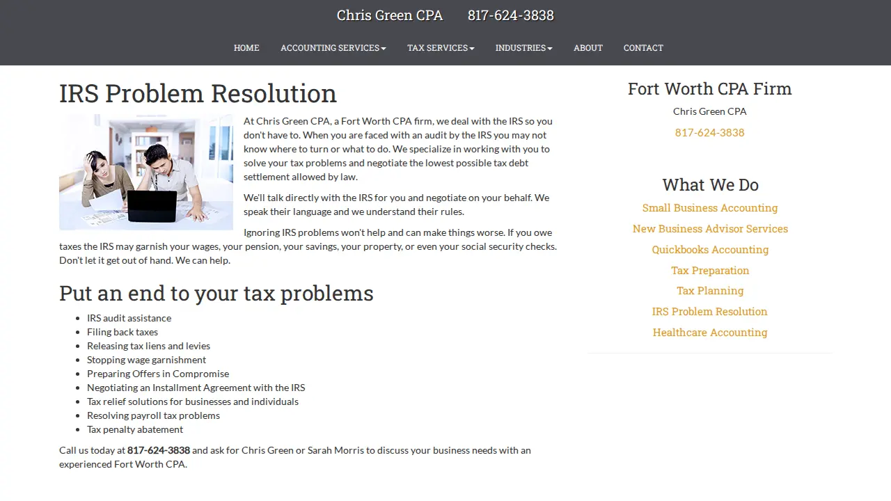 Green Chris S CPA page