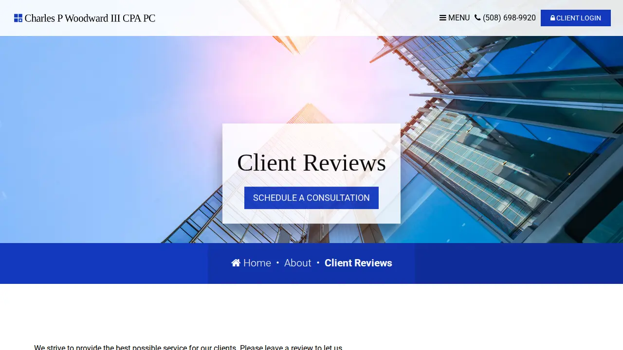 Charles P. Woodward III, CPA, PC page