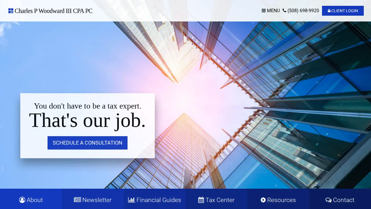 Charles P. Woodward III, CPA, PC page