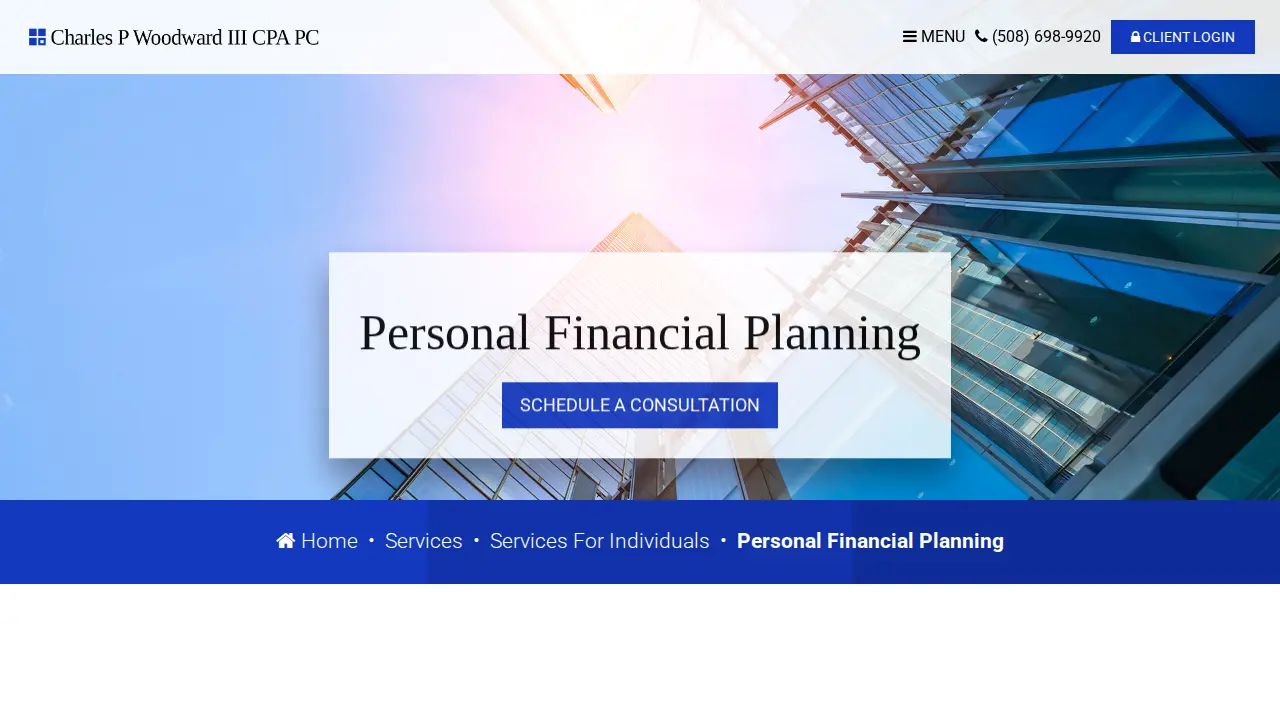 Charles P. Woodward III, CPA, PC page