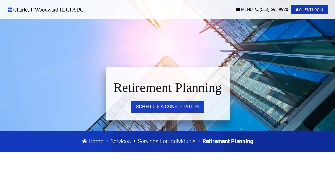Charles P. Woodward III, CPA, PC page