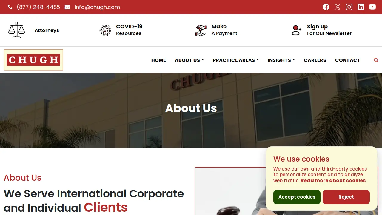 Chugh, LLP - Attorneys & CPAs page