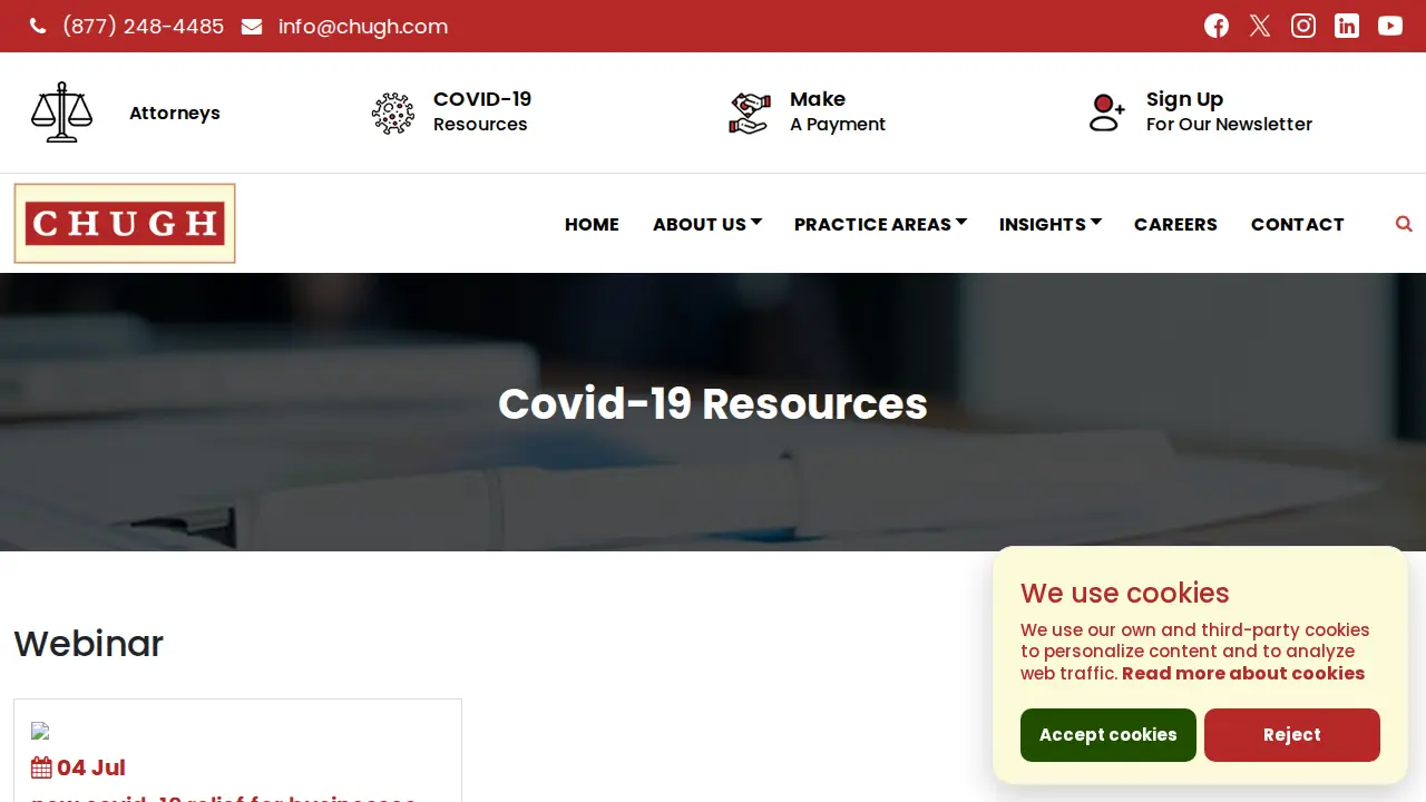 Chugh, LLP - Attorneys & CPAs page