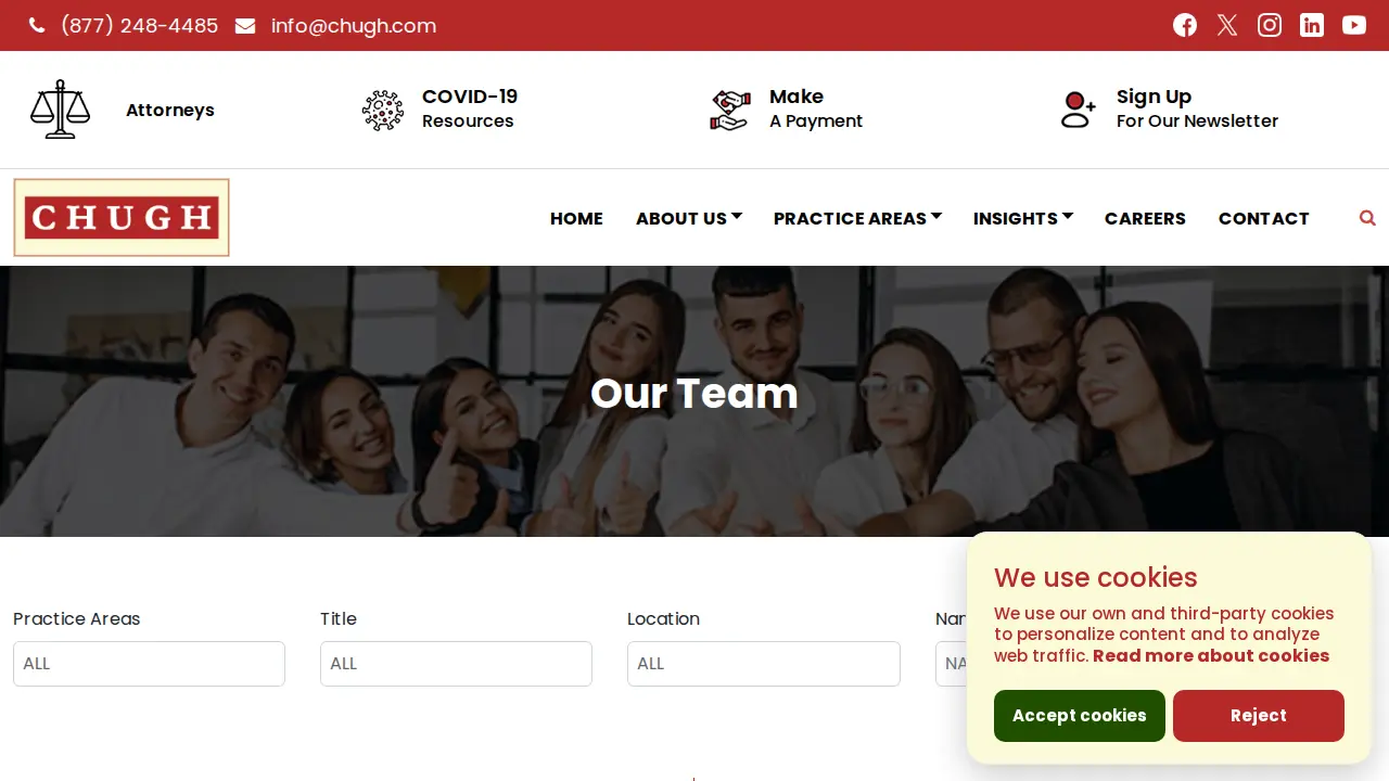 Chugh, LLP - Attorneys & CPAs page