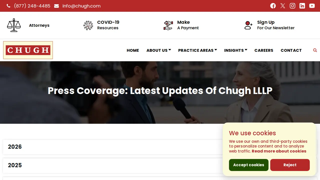 Chugh, LLP - Attorneys & CPAs page